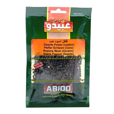 POIVRE NOIR EN GRAIN ABIDO 50 G