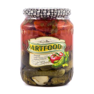CONCOMBRES ET TOMATES MARINÉS ARTFOOD 700 G