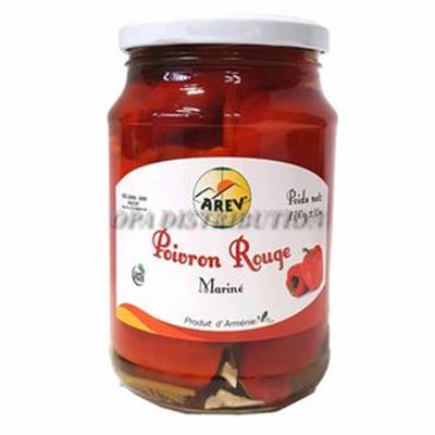 POIVRON ROUGE MARINÉ AREV 770 G