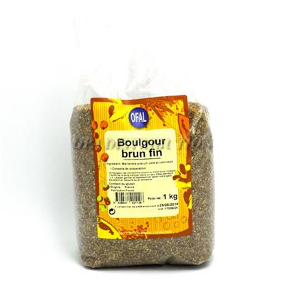 BLÉ CONCASSÉ (BOULGOUR) BRUN FIN MARKAL 1 KG